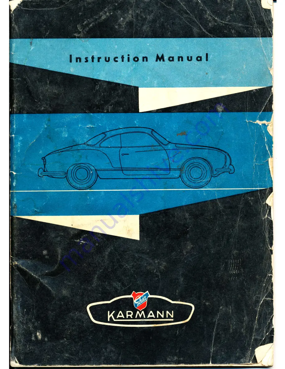 Karmann Ghia 1956 Instruction Manual Download Page 1