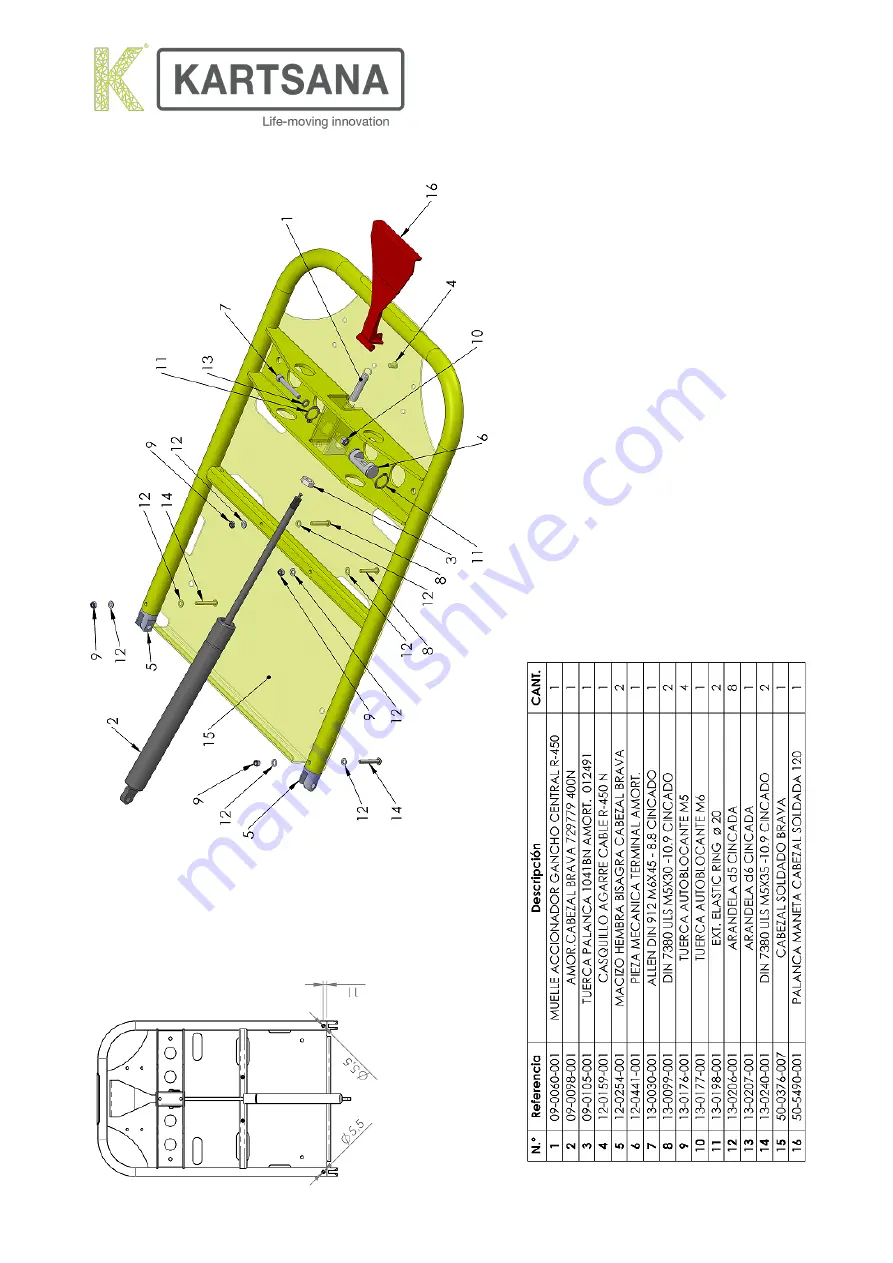 Kartsana BRAVA TG-1000 Instruction Manual Download Page 45