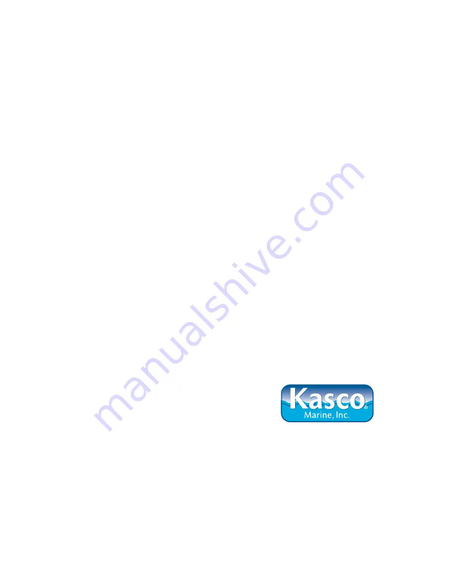 Kasco 3400EVFX Owner'S Manual Download Page 12