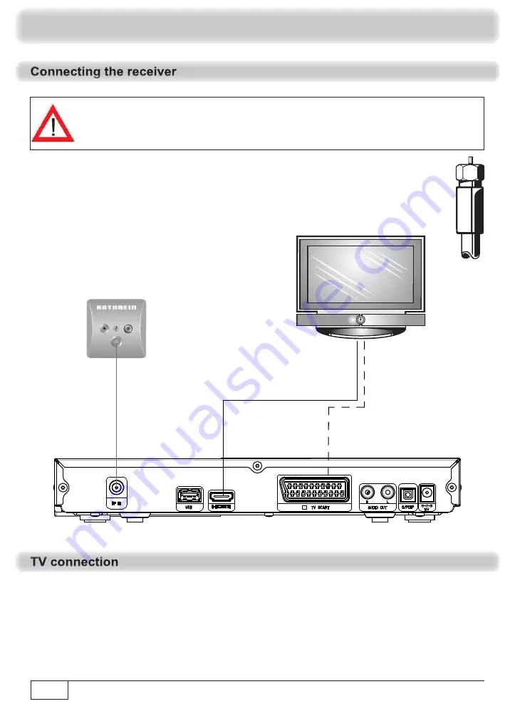 Kathrein UFS 931sw/HD+ Operating Manual Download Page 12