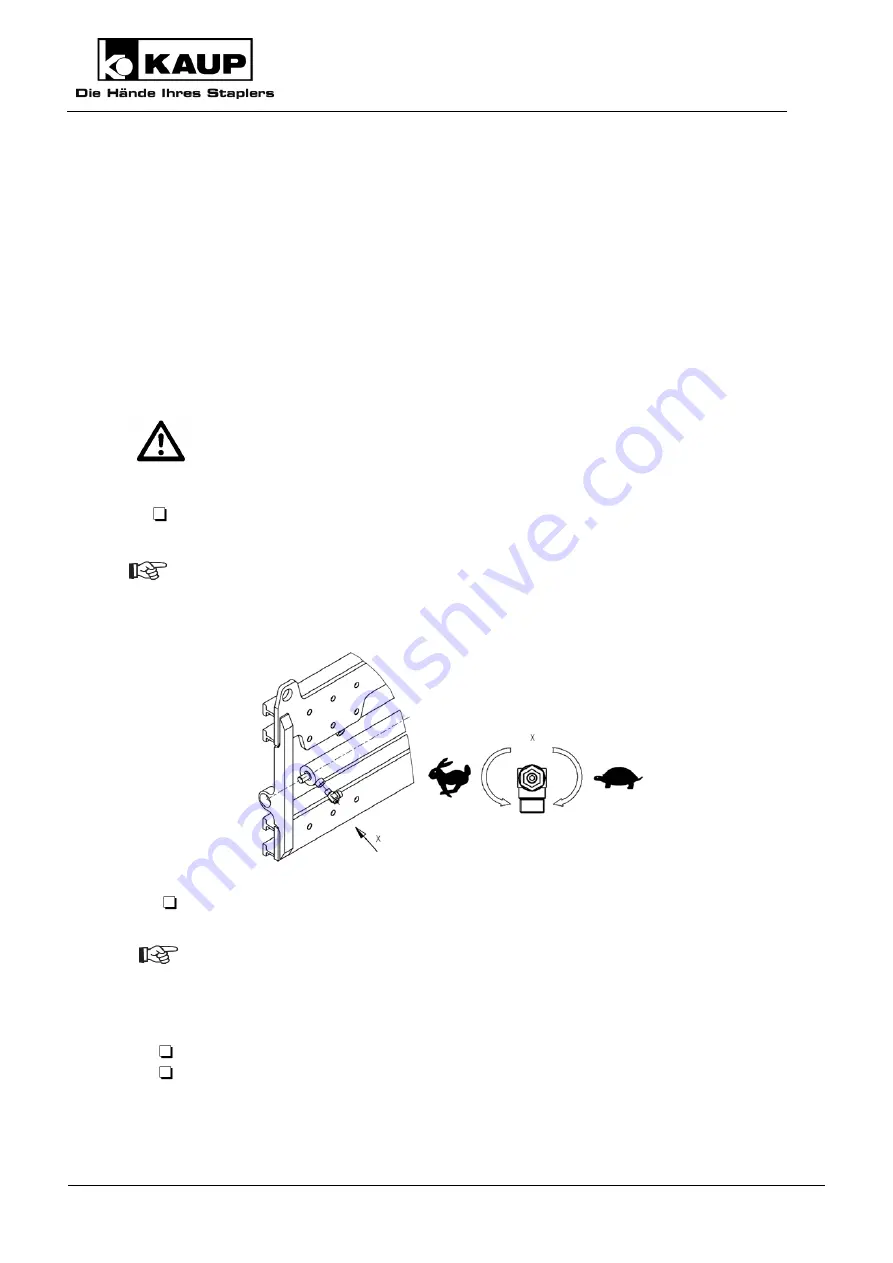 KAUP T 416H Operating Manual Download Page 14