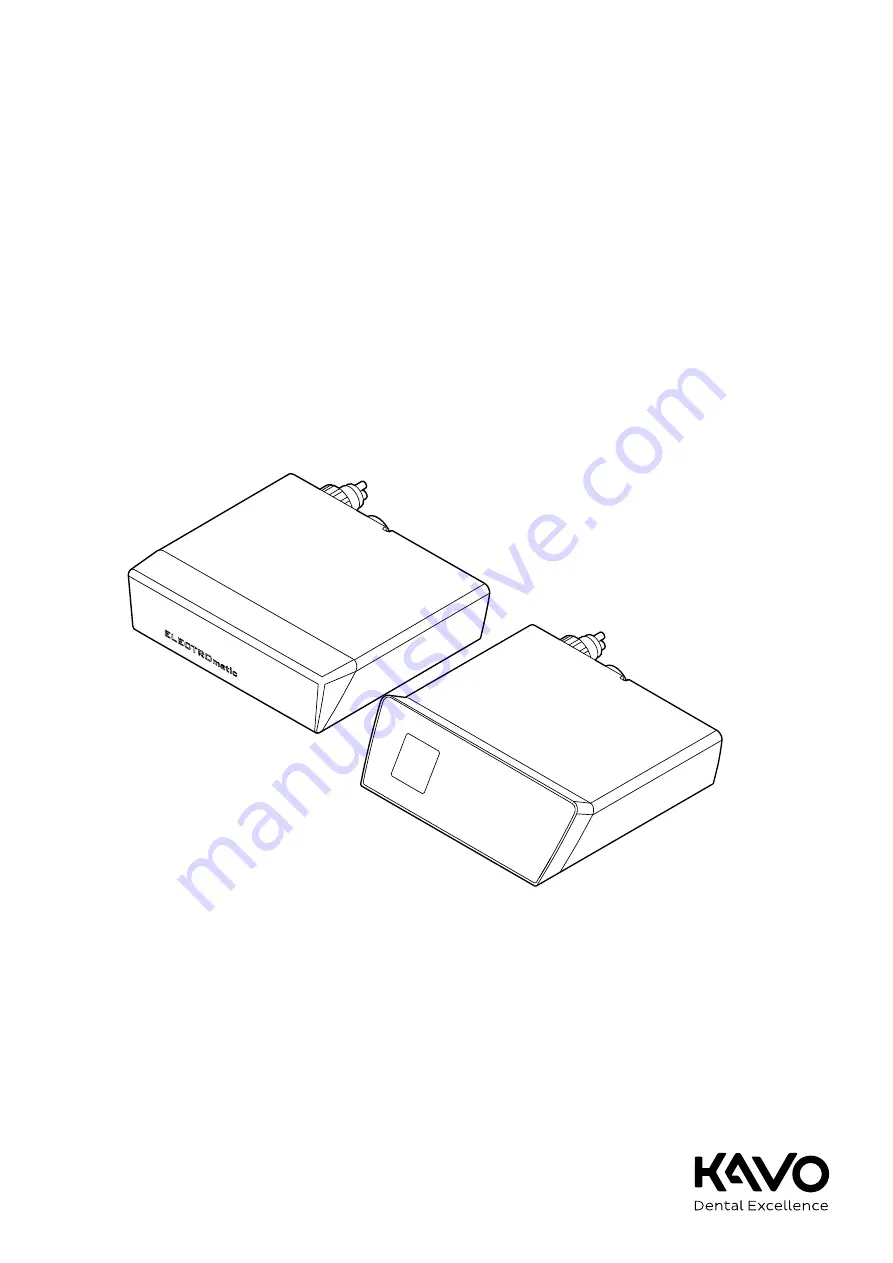 KaVo ELECTROmatic C Instructions For Use Manual Download Page 1