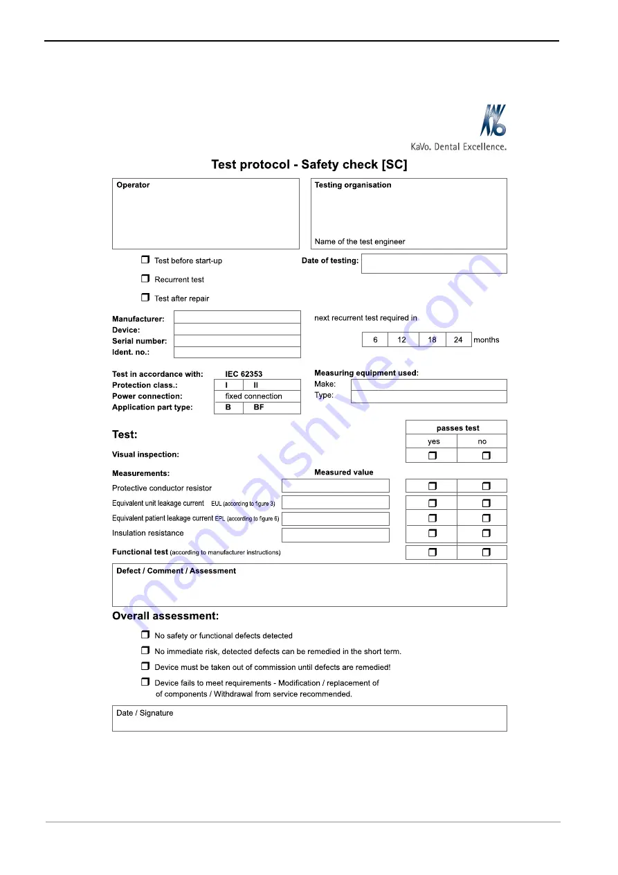 KaVo KaVoLUX 540 LED U Technician'S Instructions Download Page 53