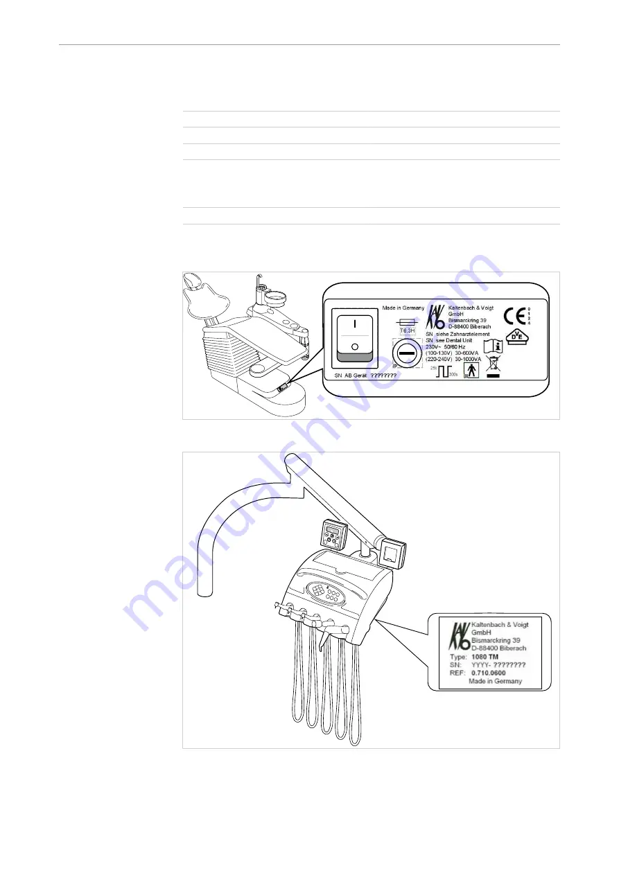 KaVo Status 1080 TM Instructions For Use Manual Download Page 25