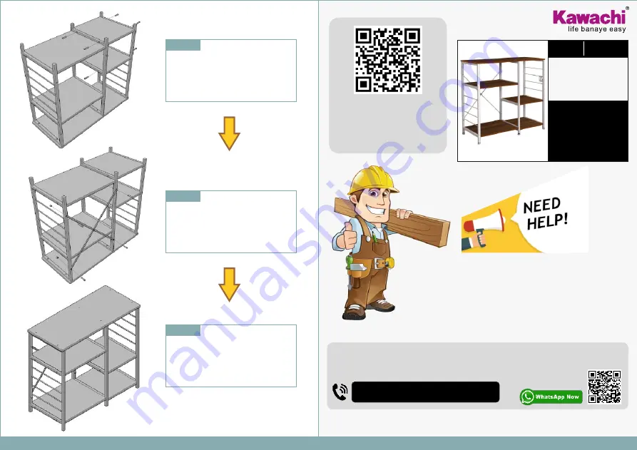 Kawachi K 547 Setup Manual Download Page 1