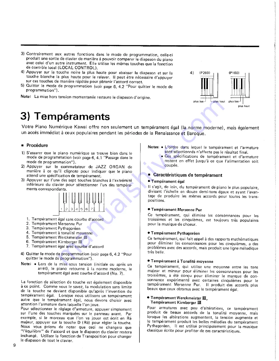 Kawai Digital Piano P160 Owner'S Manual Download Page 25