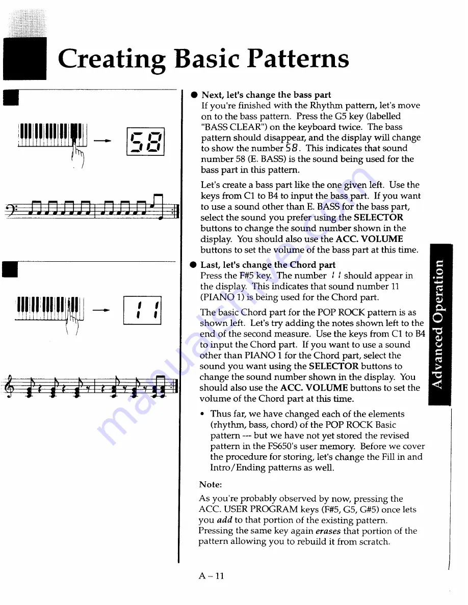 Kawai FS650 Owner'S Manual Download Page 33