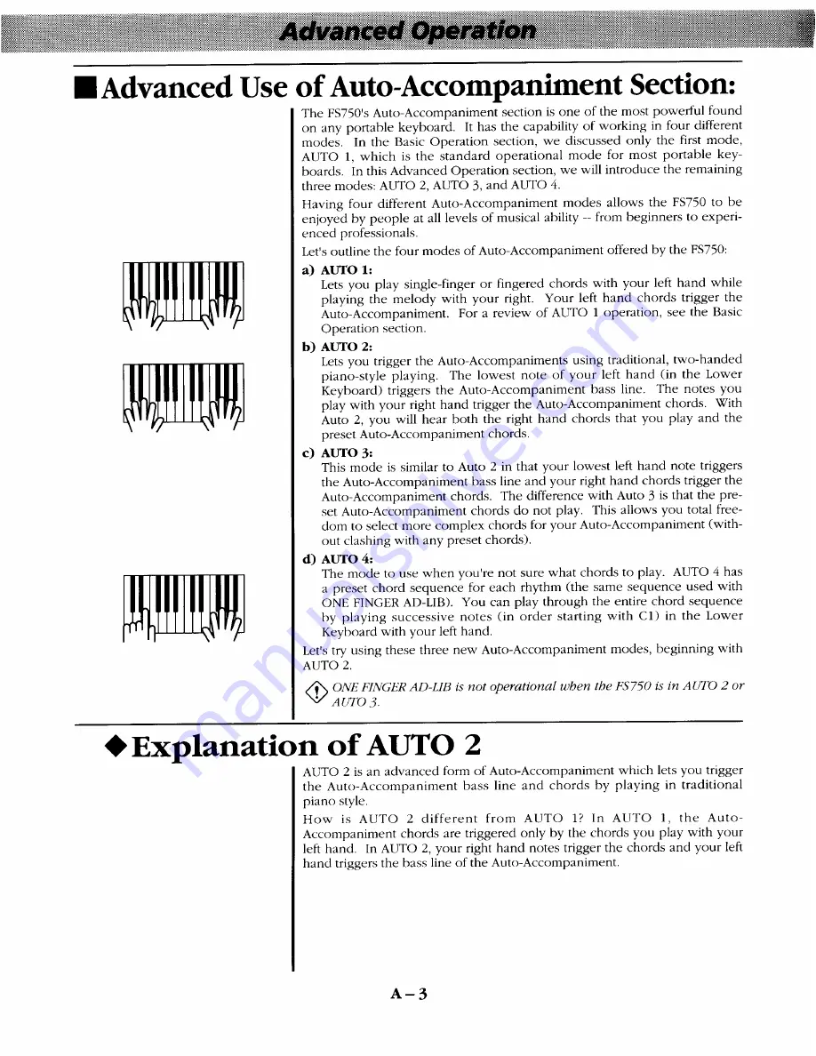 Kawai FS750 Owner'S Manual Download Page 16