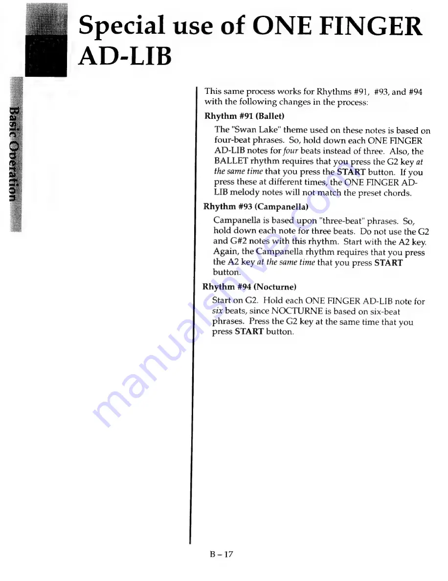 Kawai SUPERBOARD FS800 Owner'S Manual Download Page 20