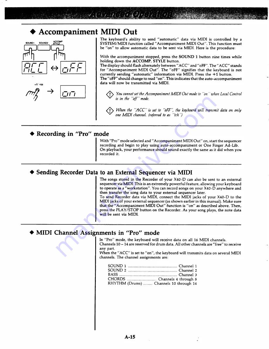 Kawai X40-D Owner'S Manual Download Page 28