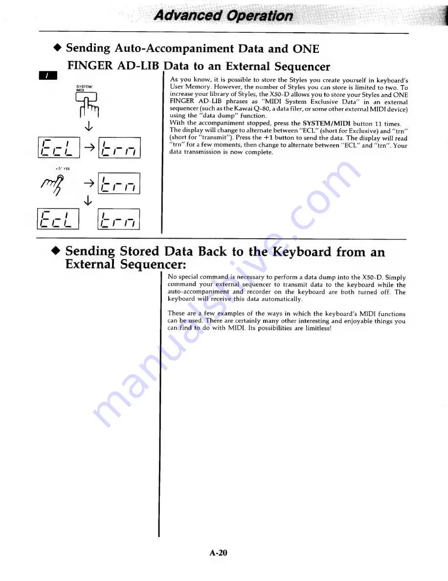 Kawai X50-D Owner'S Manual Download Page 34