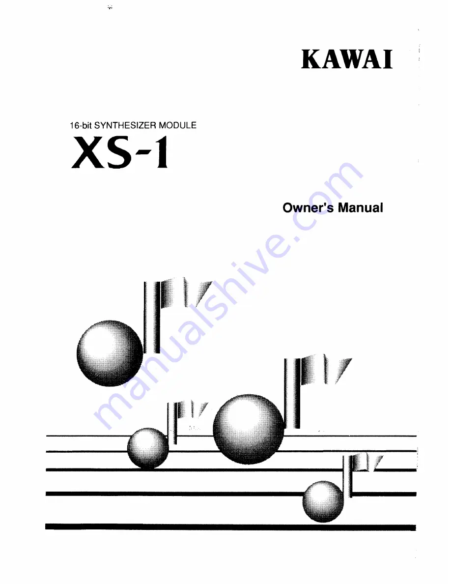 Kawai XS-1 Скачать руководство пользователя страница 1