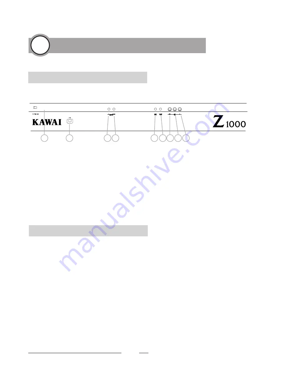 Kawai Z1000 Скачать руководство пользователя страница 12