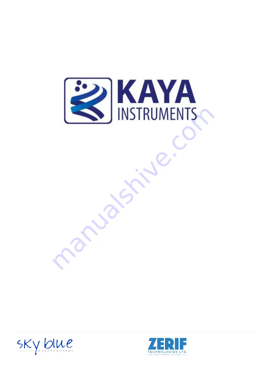 Kaya Instruments GPIO Data Book Download Page 1