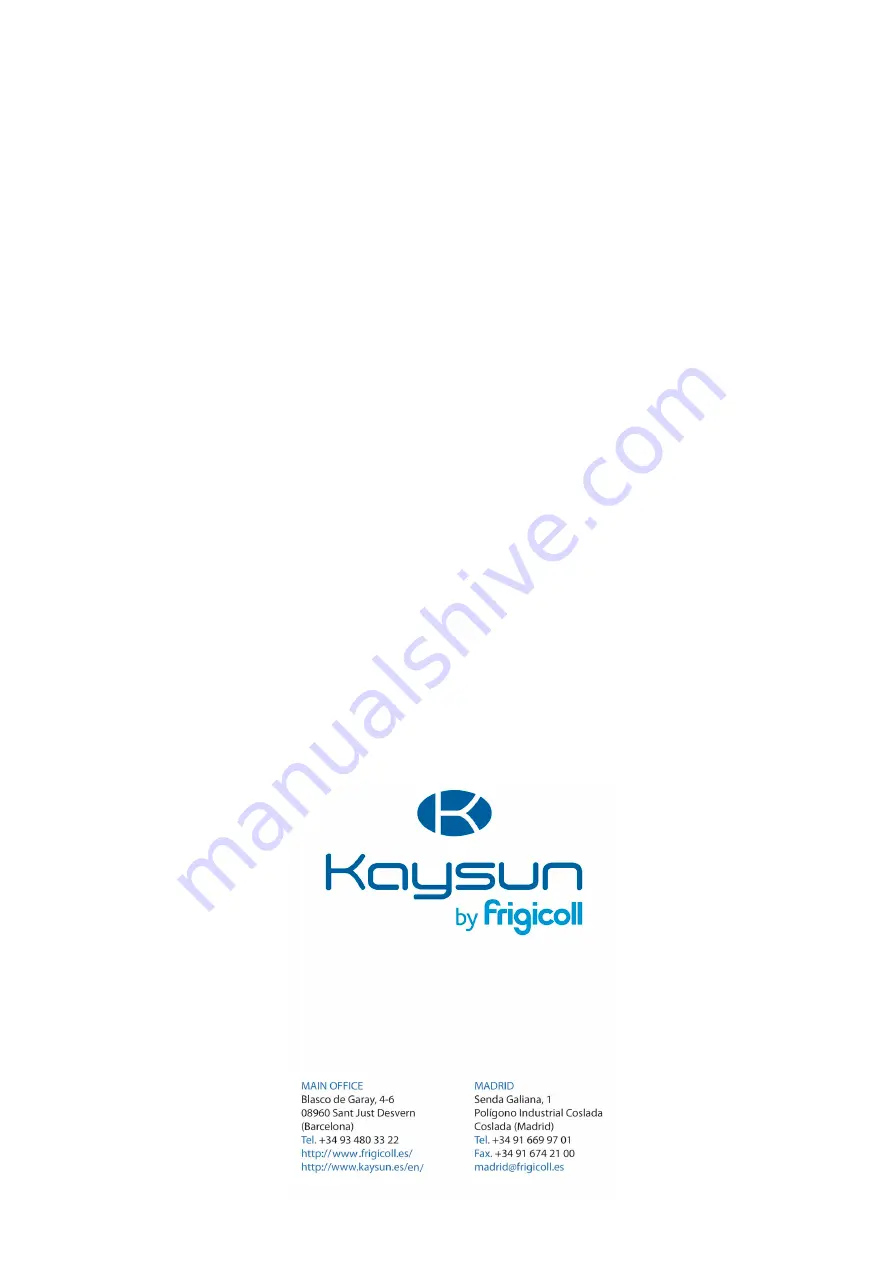 Kaysun Aquantia R-32 PRO Installation & Owner'S Manual Download Page 48