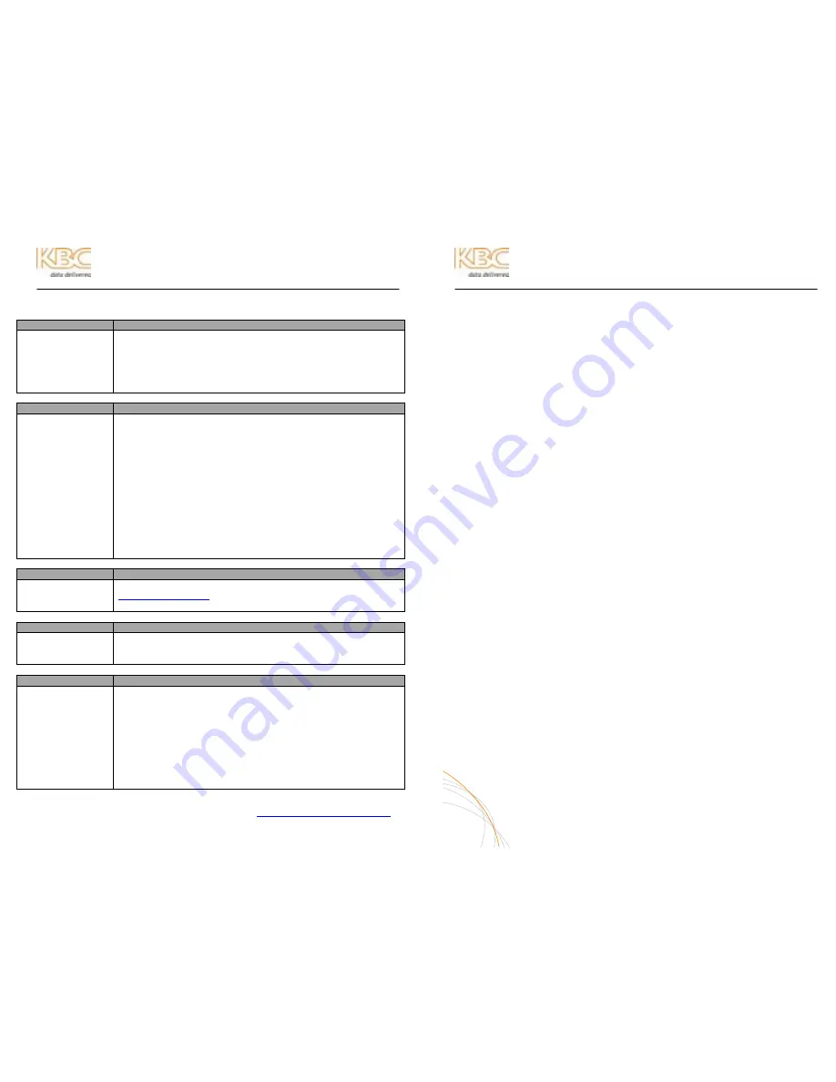 KBC MESH Operation Manual Download Page 17