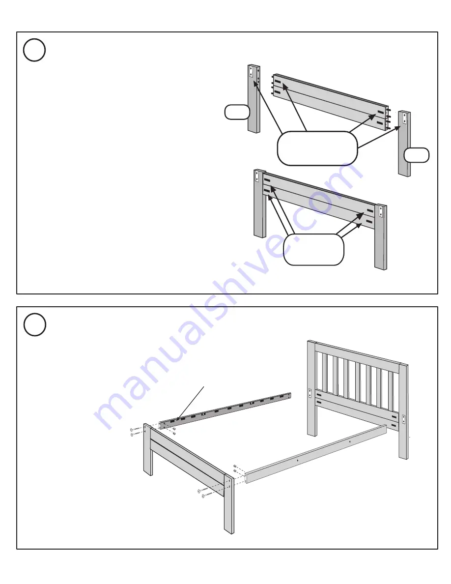 kd frames Charleston Plus Platform Bed XL-TWIN Instructions Download Page 3