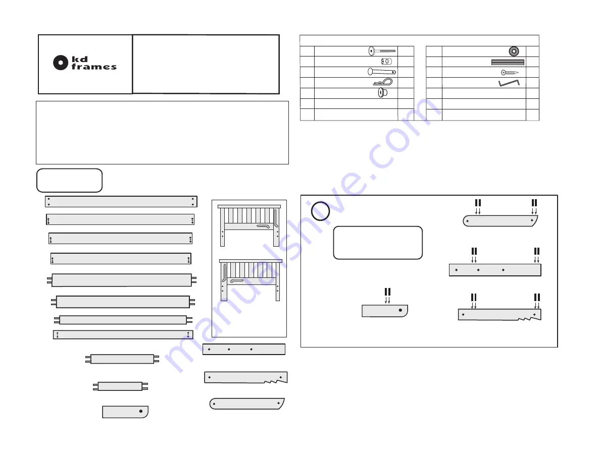 kd frames Savannah 7244 Instructions Download Page 1