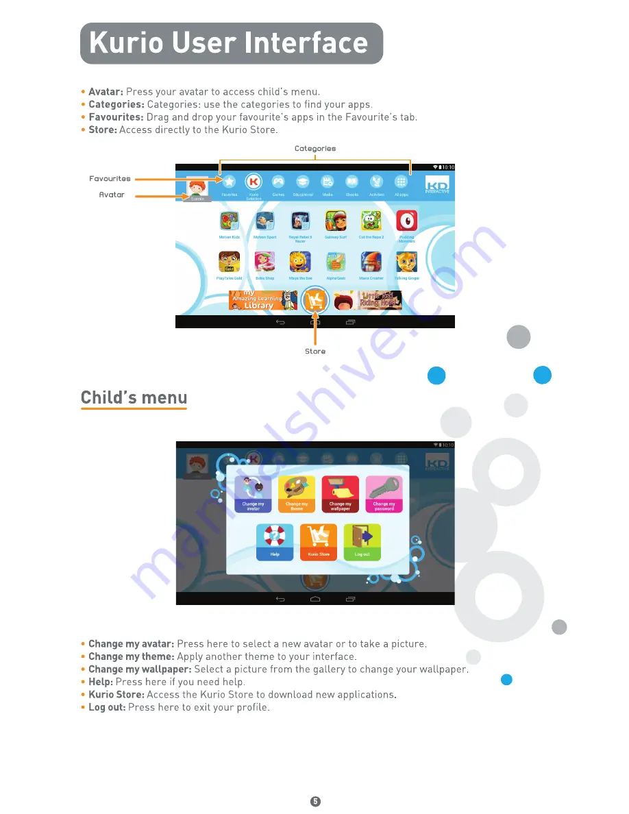 KD interactive kurio tab Setup Manual Download Page 5