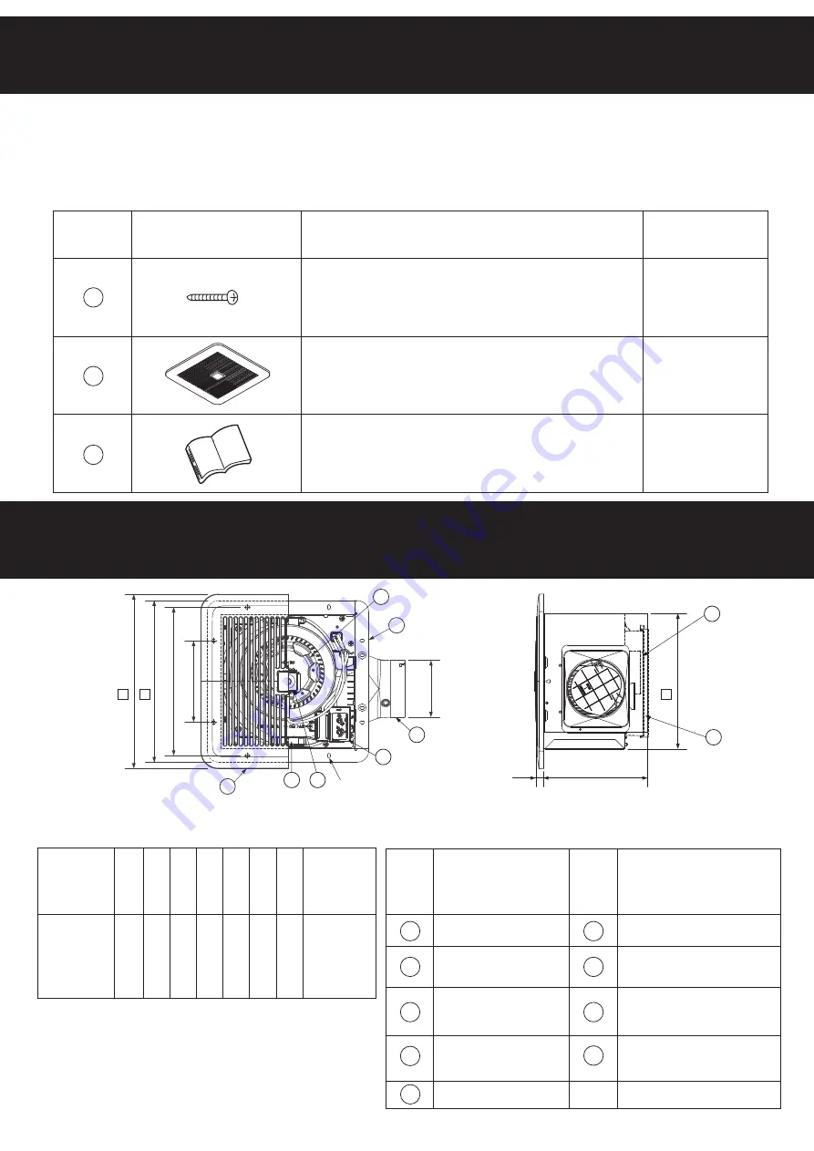 KDK 24CURA Installation And Operating Instructions Manual Download Page 6