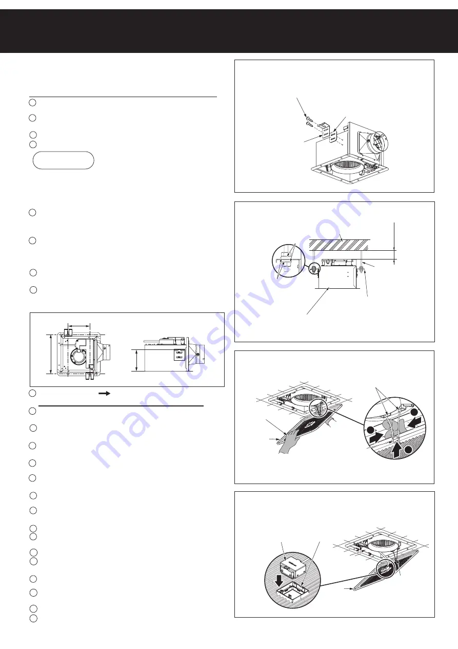 KDK 24CURA Installation And Operating Instructions Manual Download Page 10