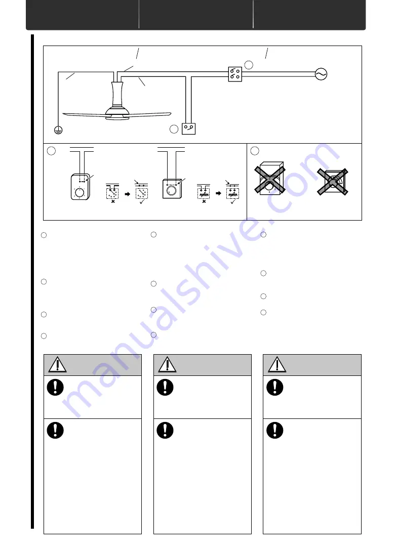 KDK F-M14DZ Operating And Installation Instructions Download Page 12