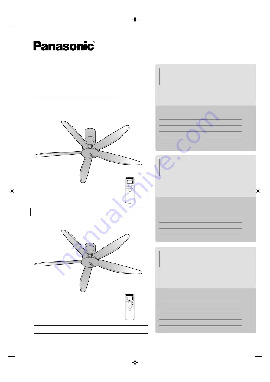 KDK F-M15H5 Operating And Installation Instructions Download Page 1