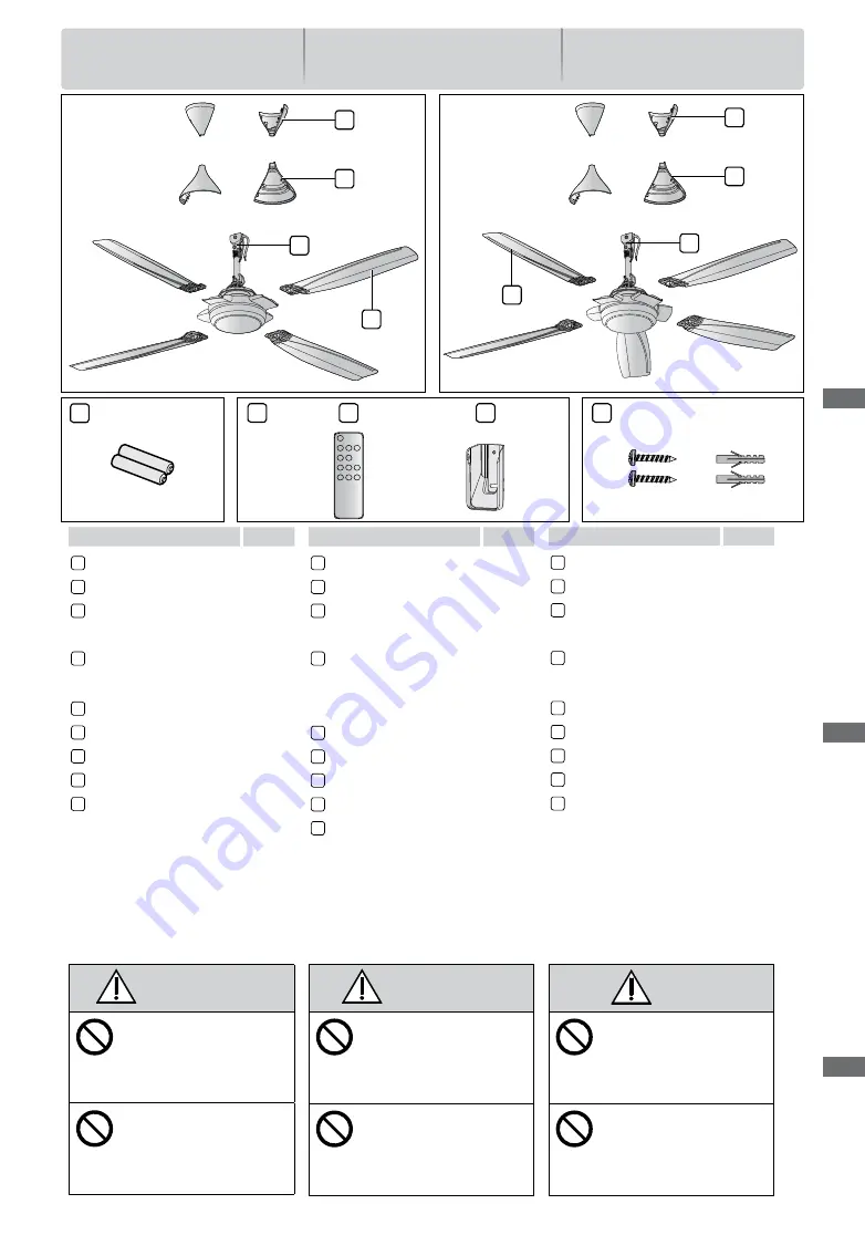 KDK K14QF Operating And Installation Instructions Download Page 9