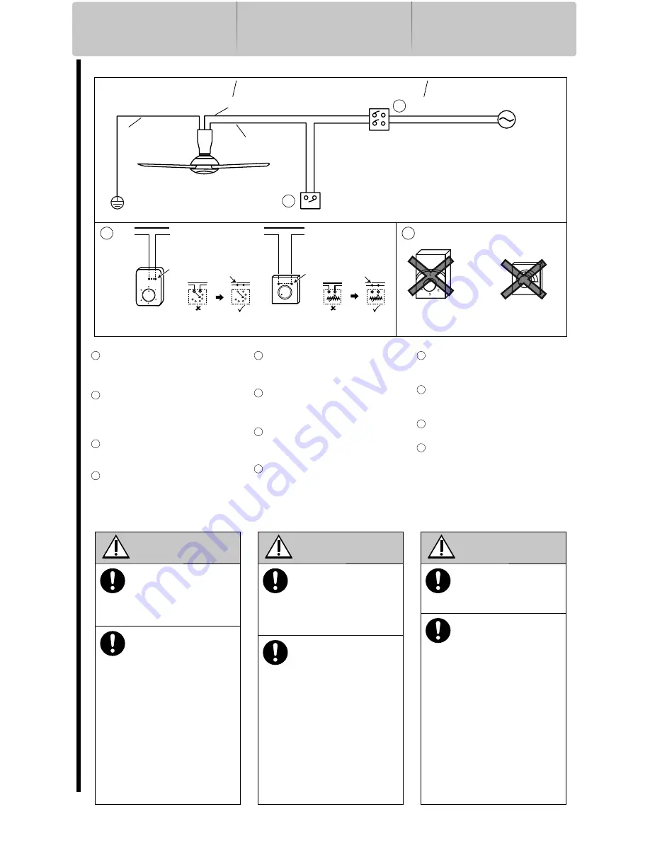 KDK K14X5 Operating And Installation Instructions Download Page 8