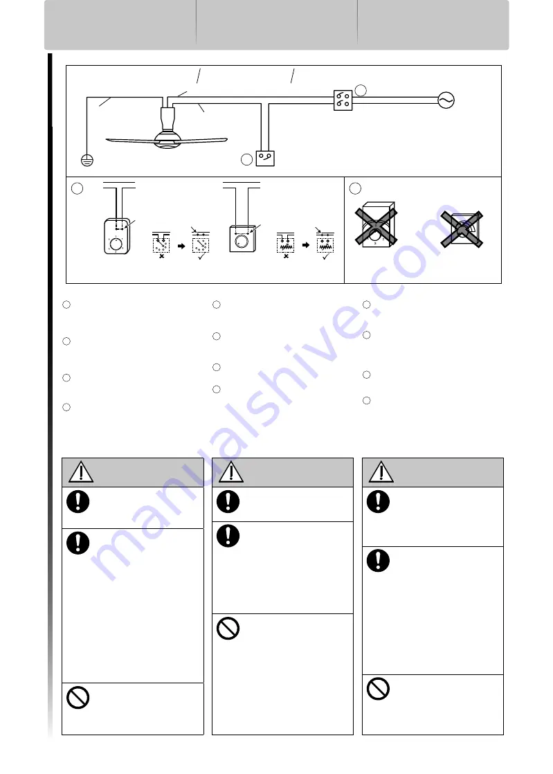 KDK T60AW Operating And Installation Instructions Download Page 10