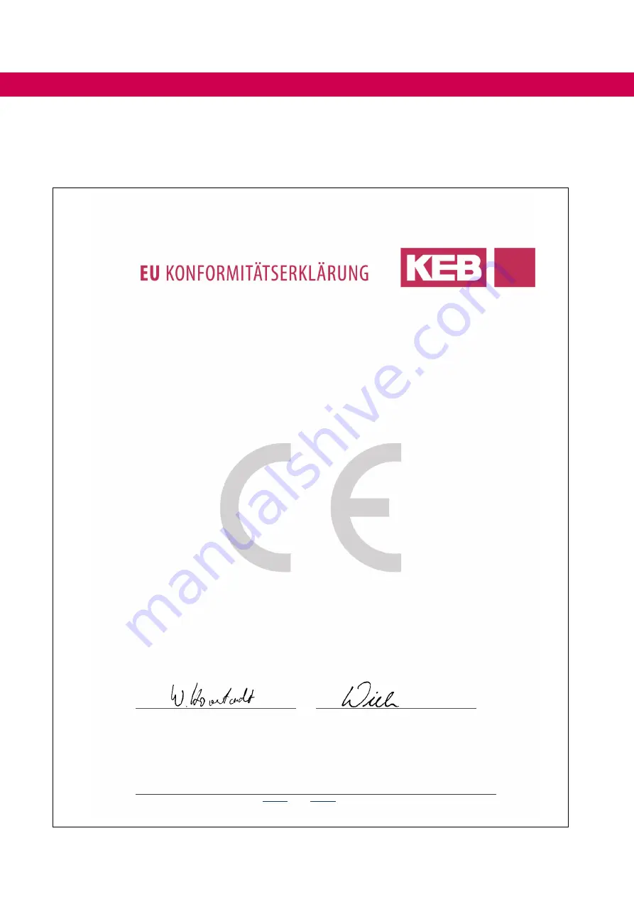 KEB COMBINORM B Instructions For Use Manual Download Page 42