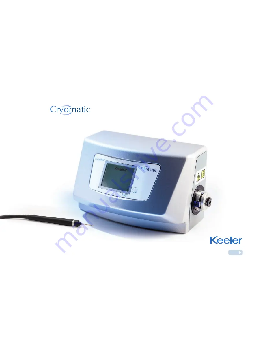 Keeler Cryomatic MKII Instructions For Use Manual Download Page 1