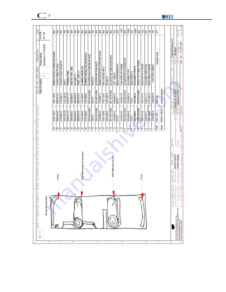 KEF C Series C7 Service Manual Download Page 8