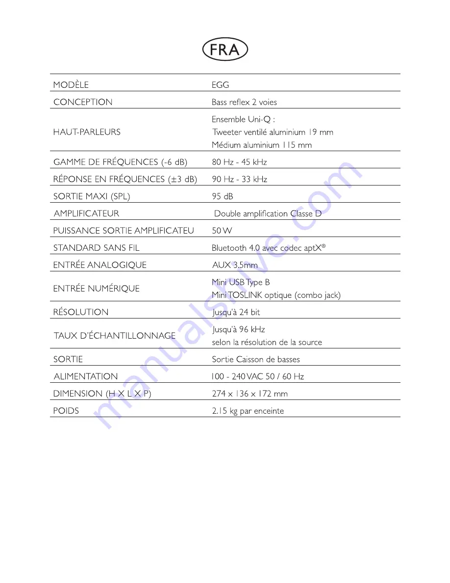 KEF EGG Quick Start Manual Download Page 11