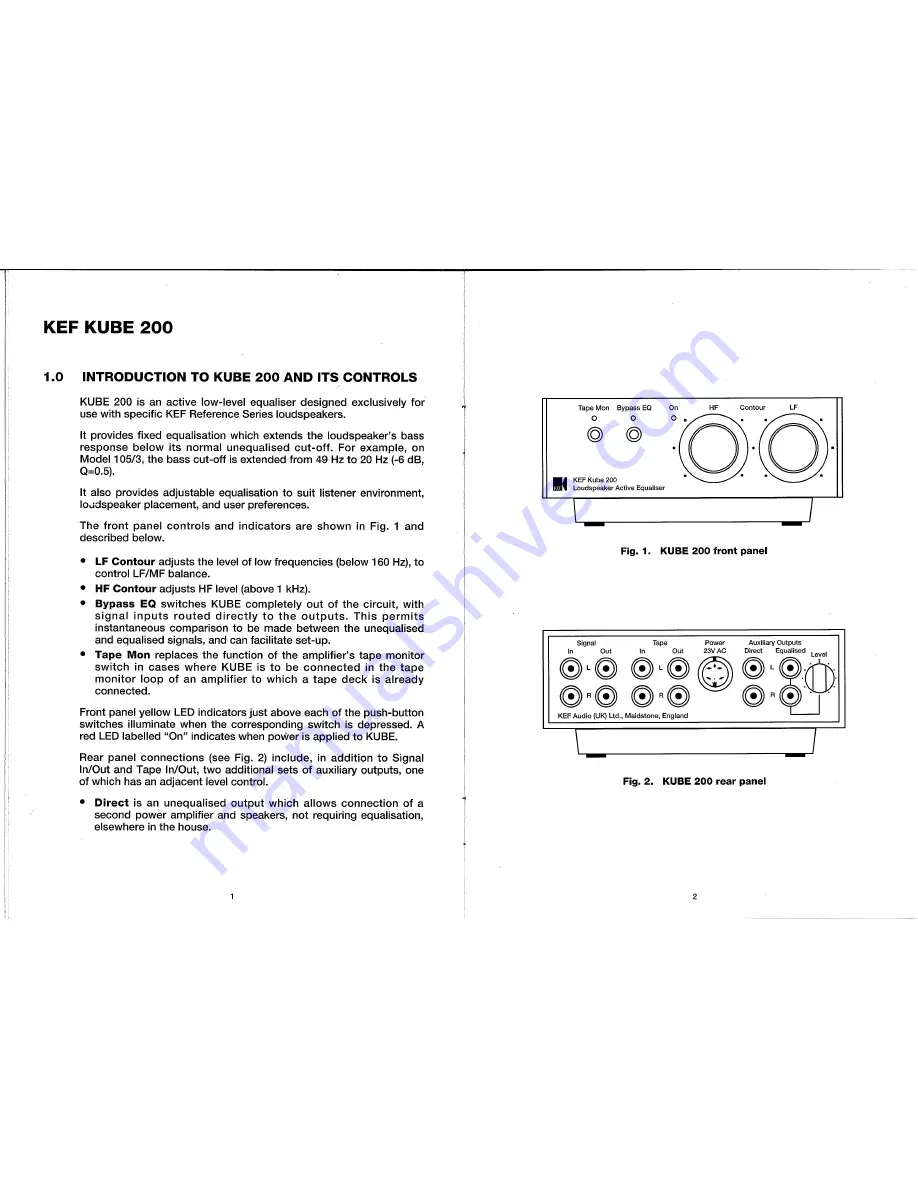 KEF KUBE 200 Installation Manual Download Page 3