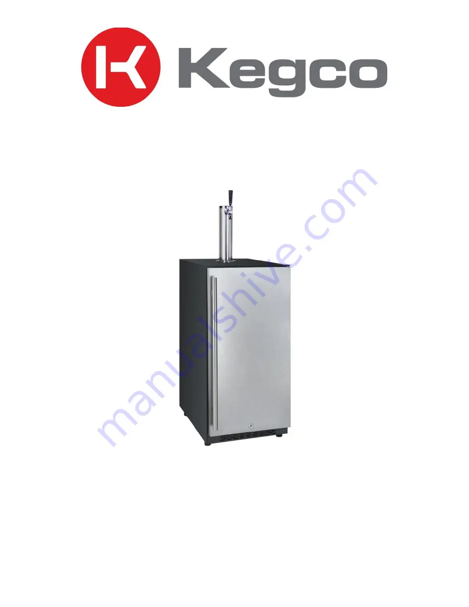 Kegco VSK-15 Instruction Manual Download Page 1