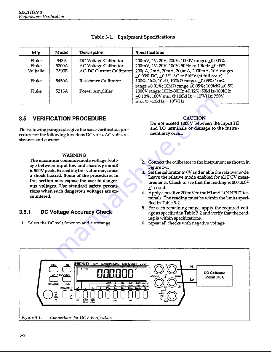 Keithley 197A Скачать руководство пользователя страница 39