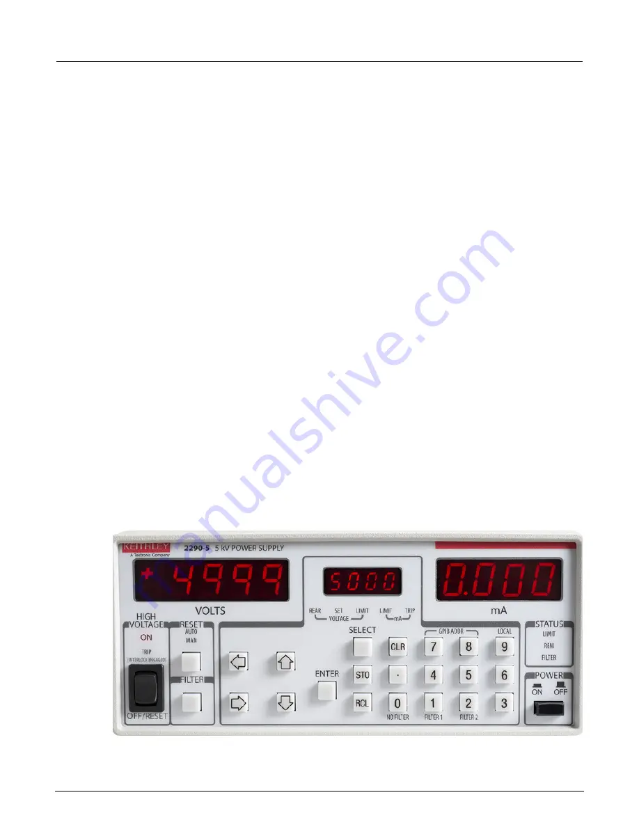 Keithley 2290-5 User Manual Download Page 11