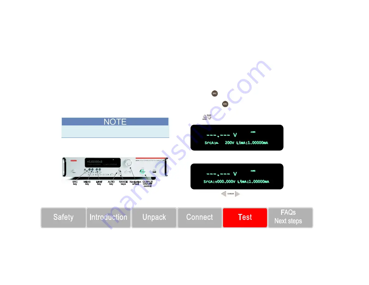 Keithley 2657A Quick Start Manual Download Page 15