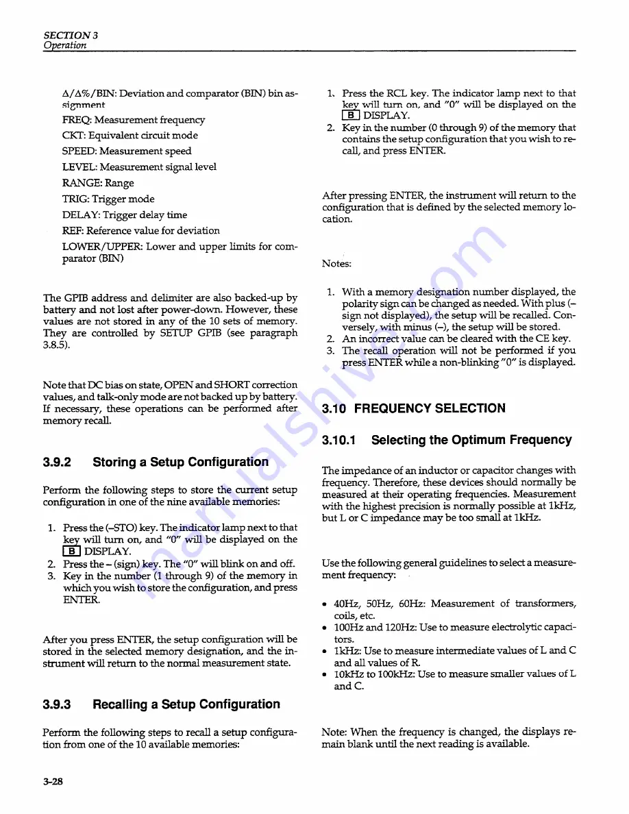 Keithley 3330 Operator'S Manual Download Page 49