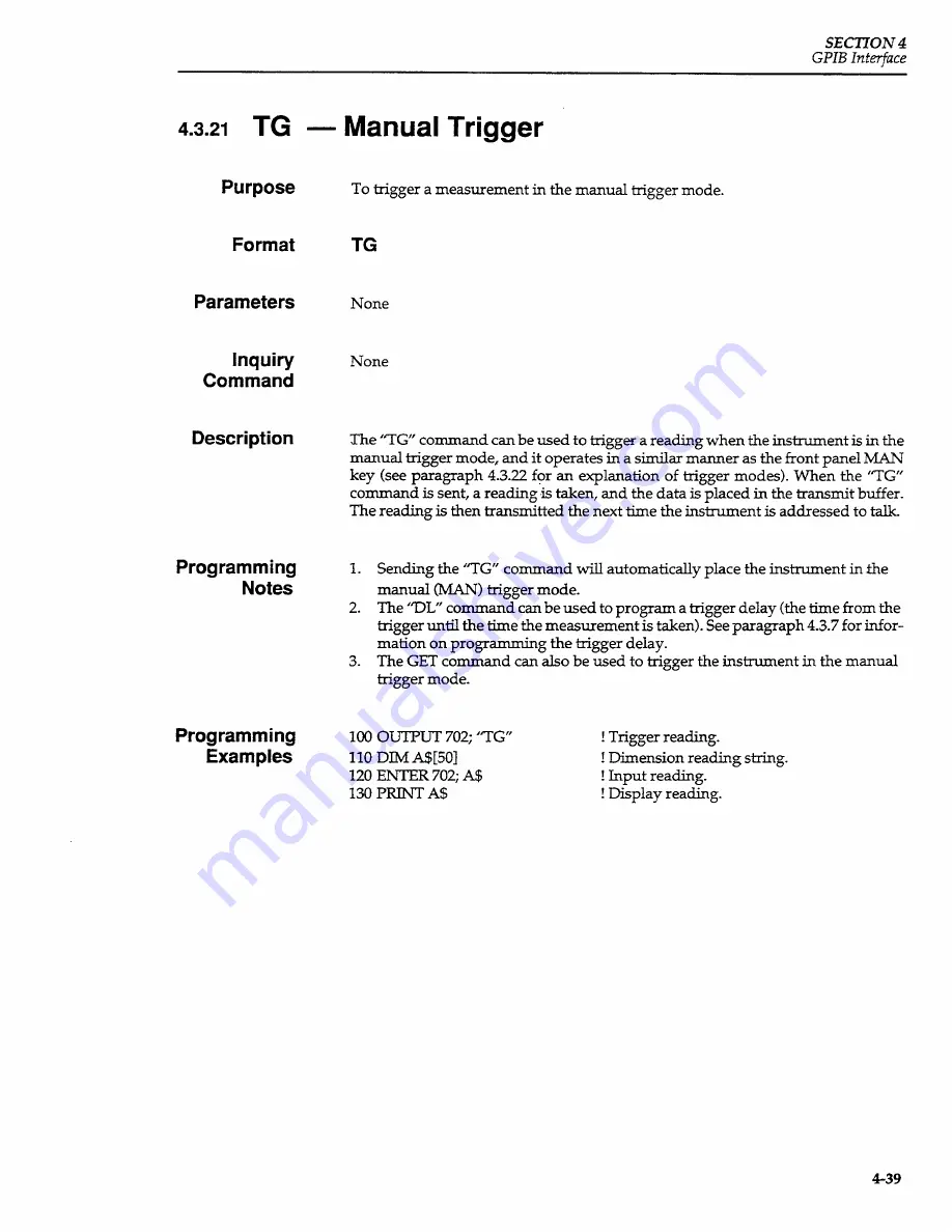 Keithley 3330 Operator'S Manual Download Page 102