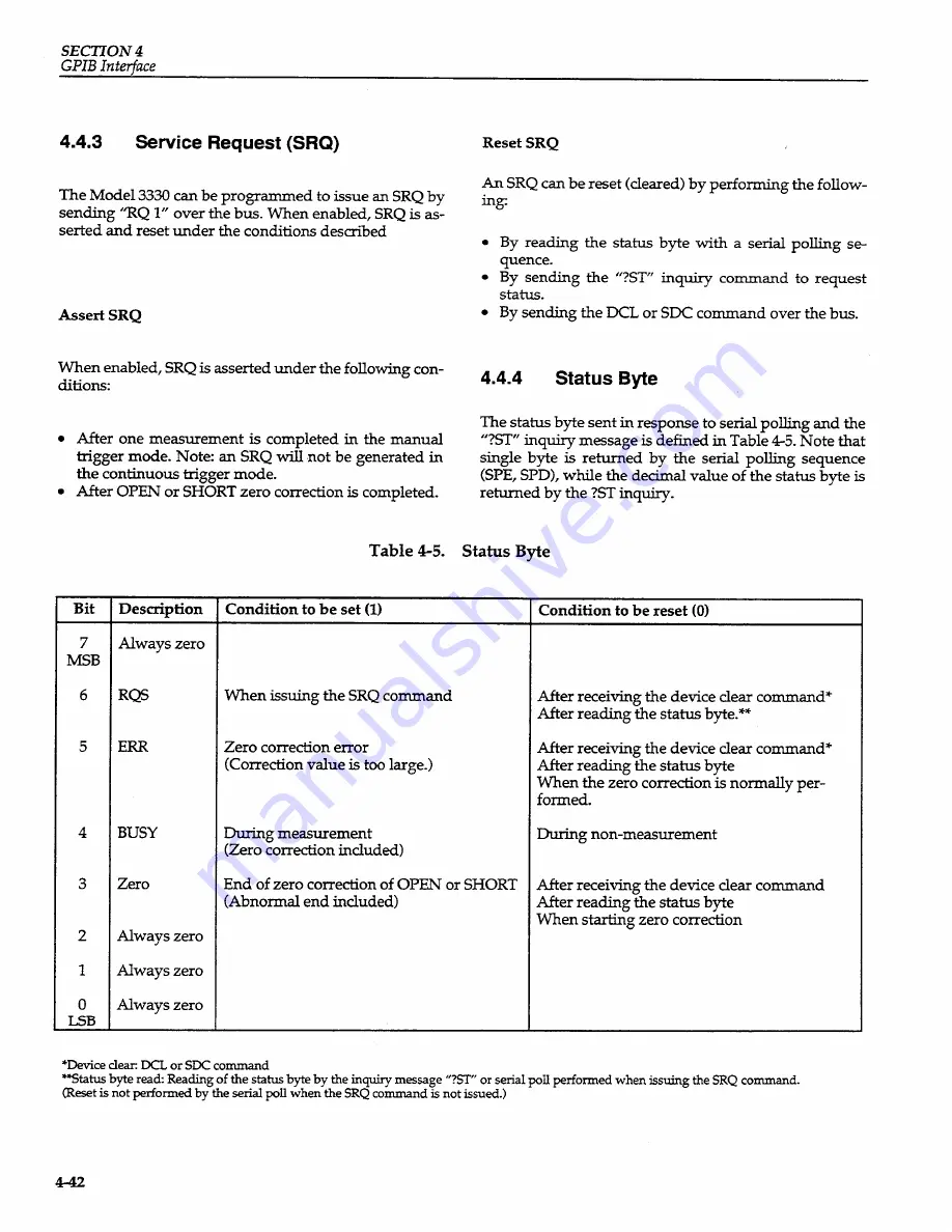 Keithley 3330 Operator'S Manual Download Page 105