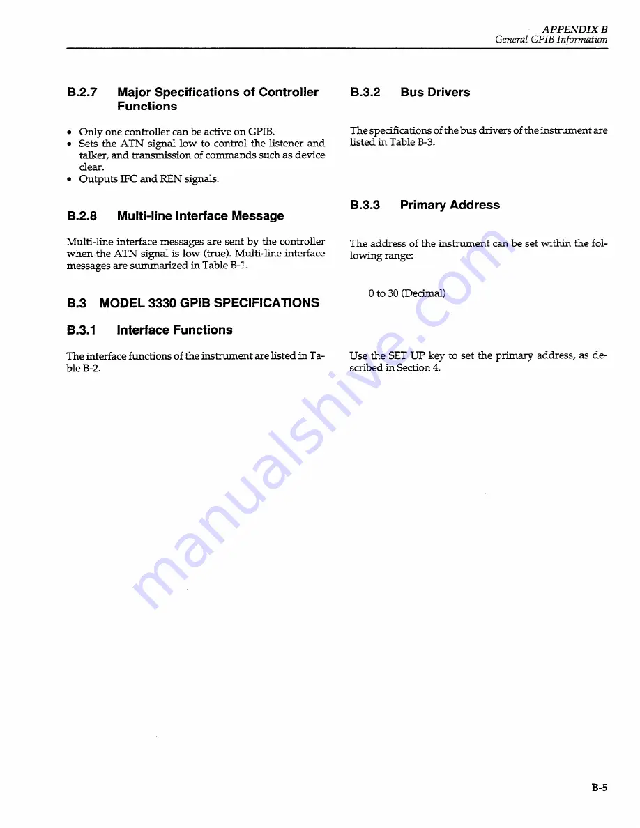 Keithley 3330 Operator'S Manual Download Page 130