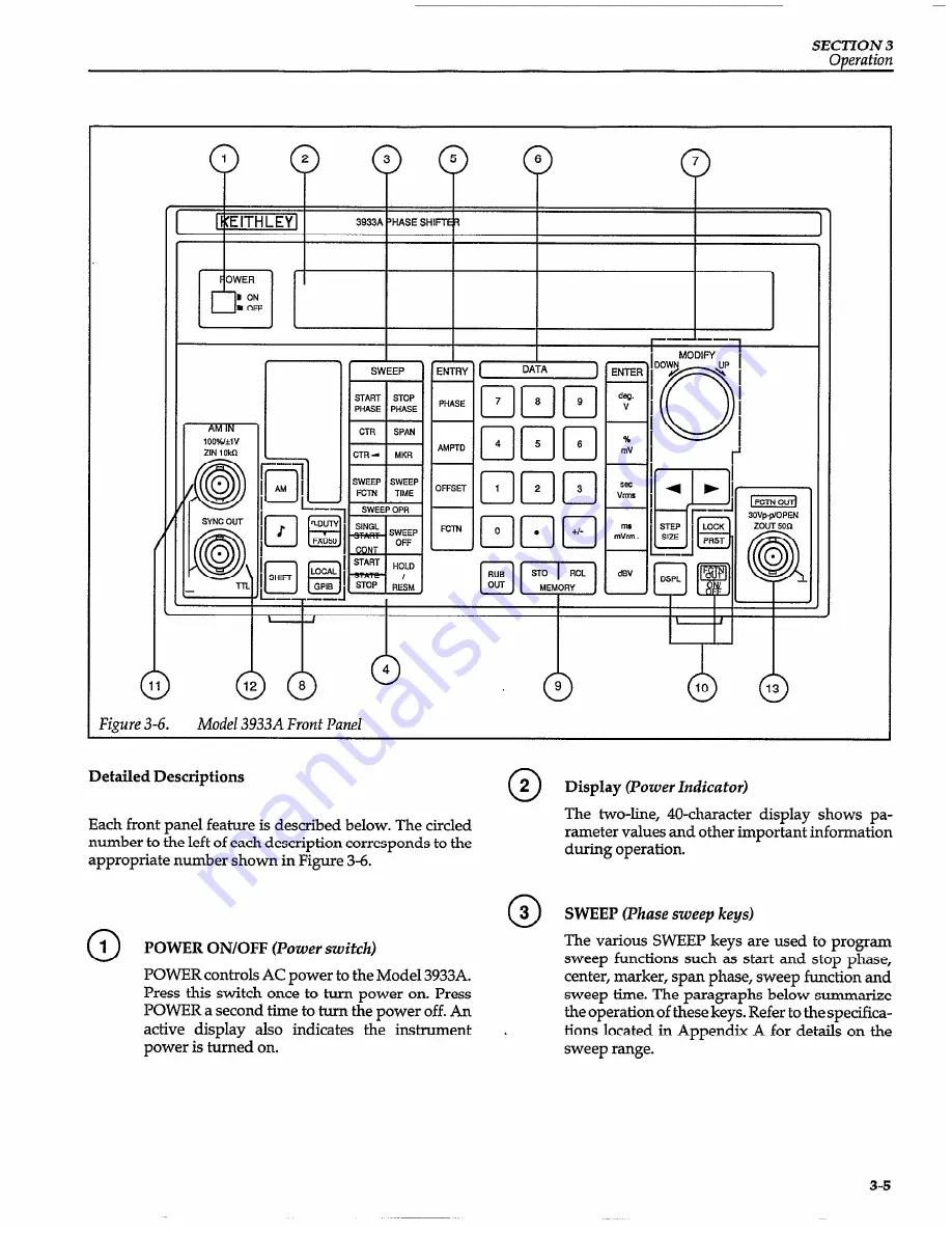 Keithley 3933A Скачать руководство пользователя страница 22