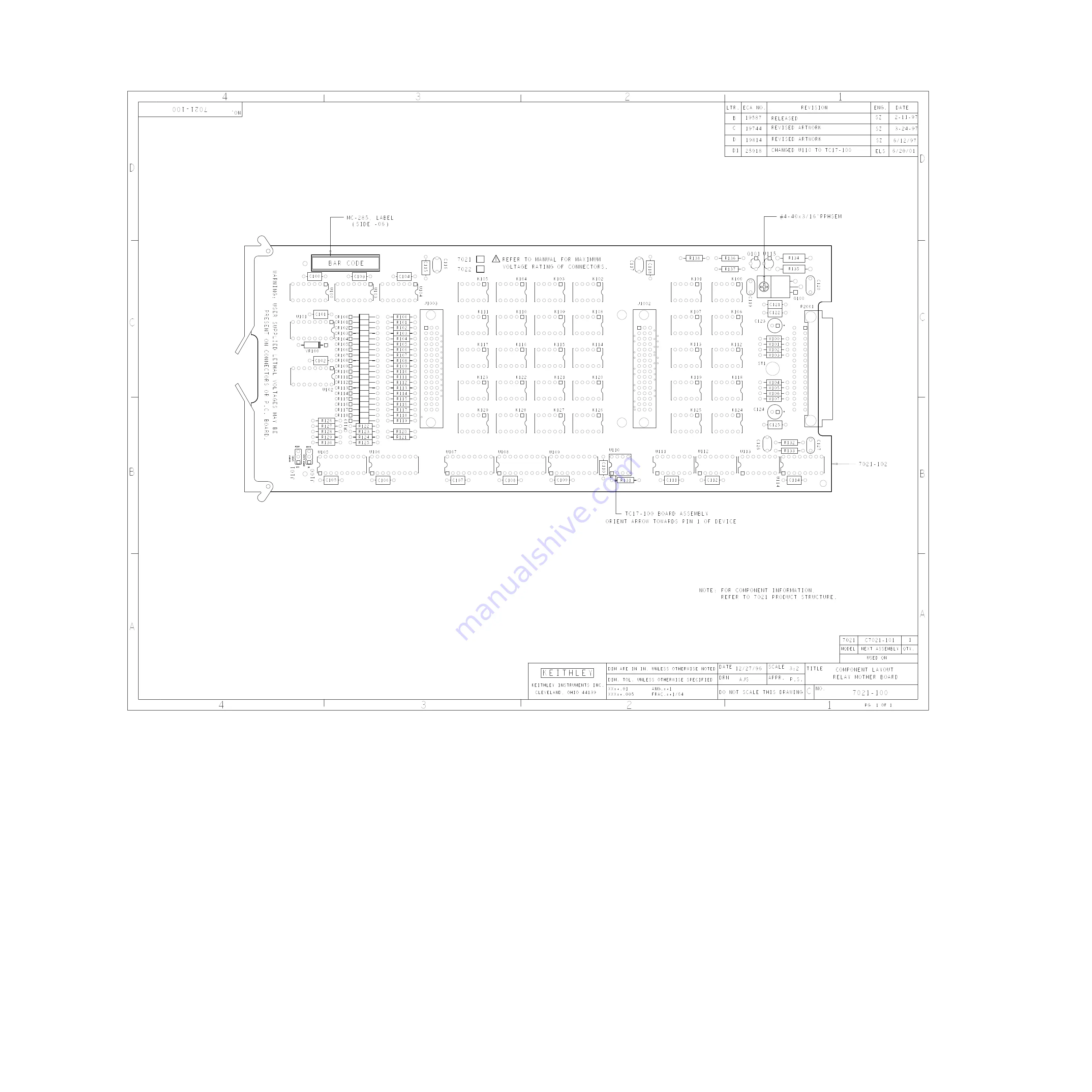 Keithley 7022 Скачать руководство пользователя страница 89