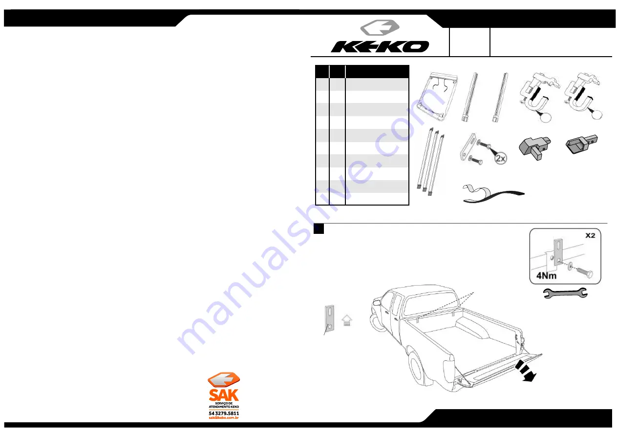 KEKO KC088FX Assembly Manual Download Page 1