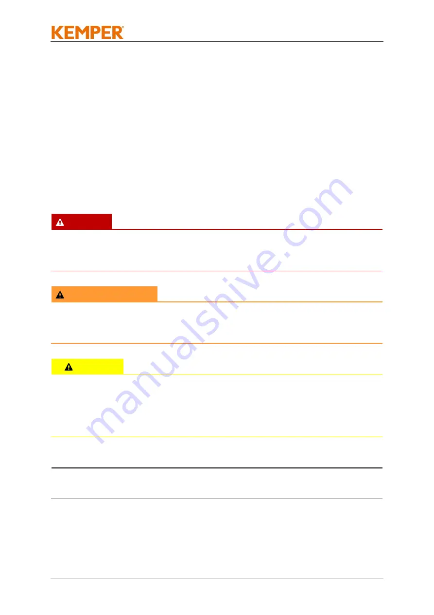 Kemper MaxiFil Clean Operating Manual Download Page 123