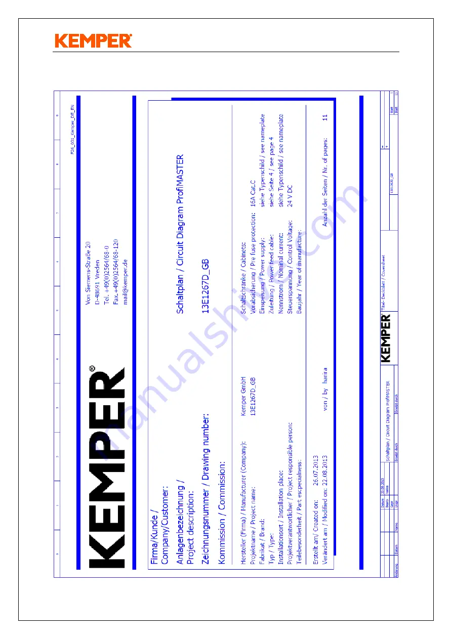 Kemper ProfiMaster KE 60650100 Manual Download Page 35