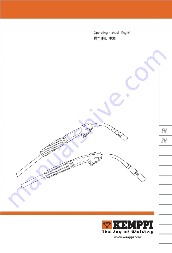 Kemppi 6258353 Operating Manual Download Page 1