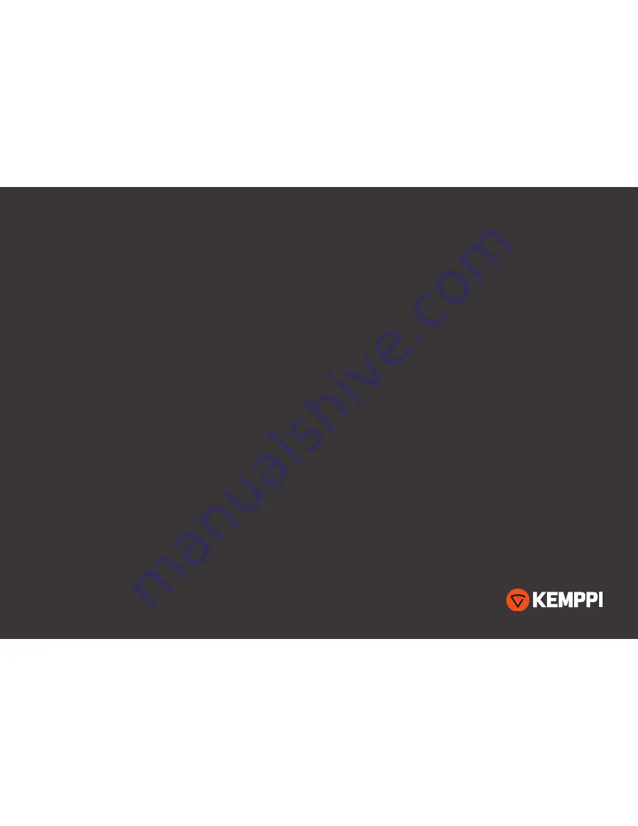 Kemppi A3 MIG Скачать руководство пользователя страница 1